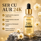 Ser facial MOOYAM cu Aur 24K – Retinol, Vitamina E și Acid Hialuronic