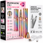 Epilator electric 2-în-1 pentru față și corp