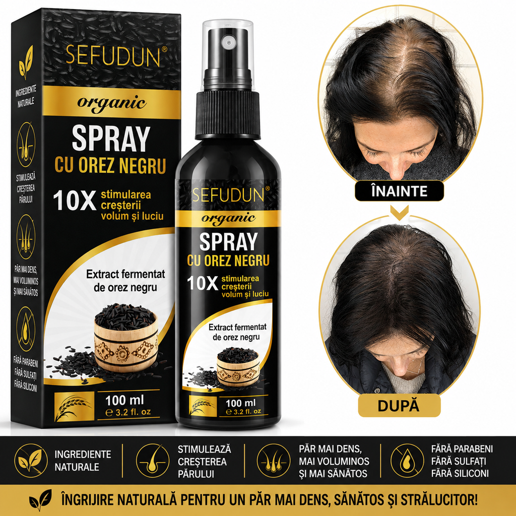 Spray cu orez negru SEFUDUN pentru îngrijirea părului – 100 ml