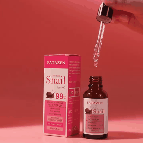 Ser facial cu extract de melc și colagen – hidratare și elasticitate